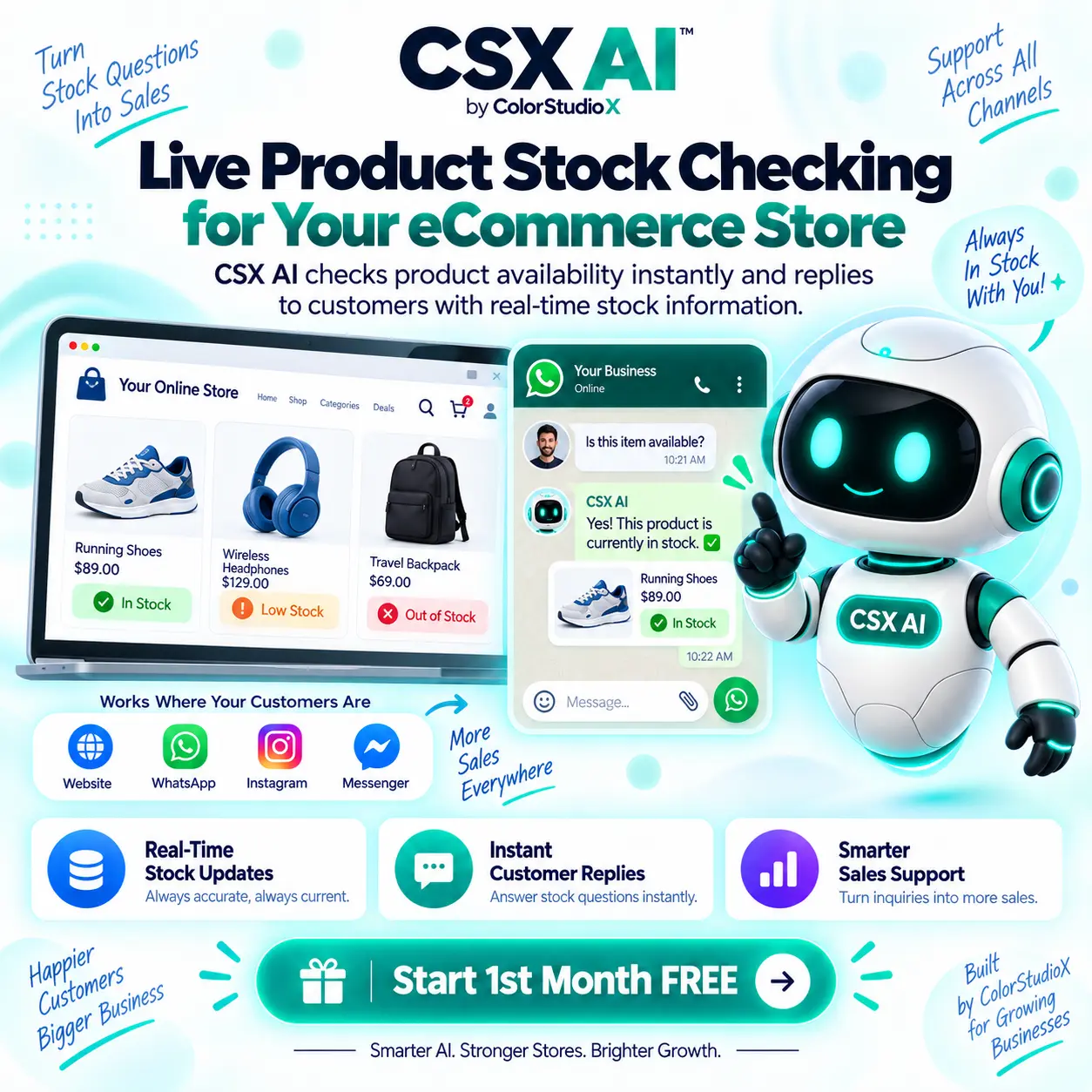 ChatMe.lk Ecommerce Product Stock Availability Checking AI Sales Assistant Sri Lanka