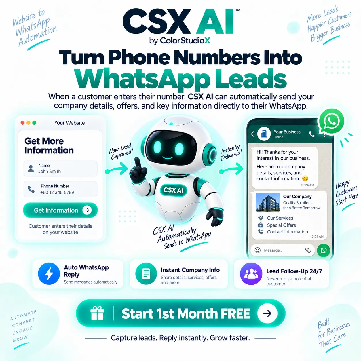 ChatMe.lk WhatsApp Lead Generation Automation — Send Company Details & PDF Brochures to Customers